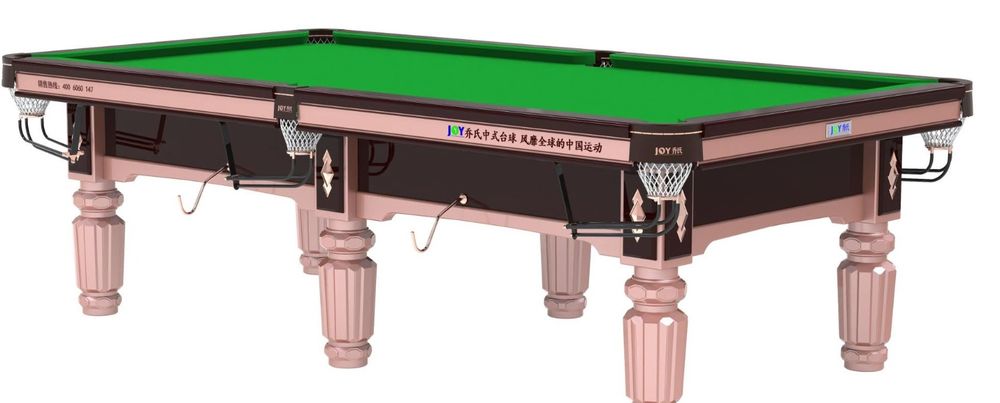 Mesa Joy de heyball con paño verde y patas color rosado